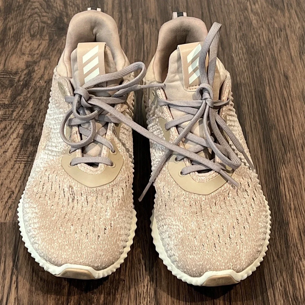Adidas Women's Alphabounce Running Shoes Ash Pearl AC6916 Size 6.5